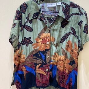 California Crush 2-piece Hawaiian print dress and top M